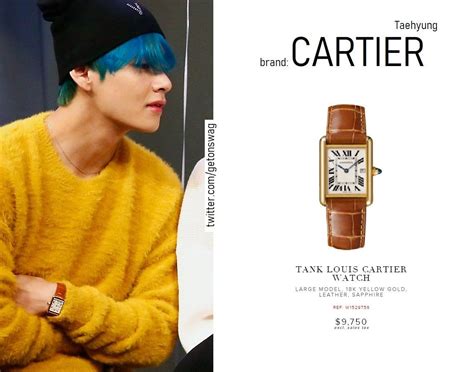 taehyung cartier watch